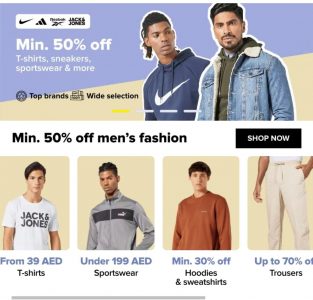 Offers on men's fashion