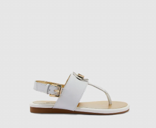 white flat sandal for girls