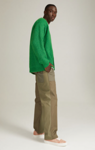 Green Wool Kinitted Sweater