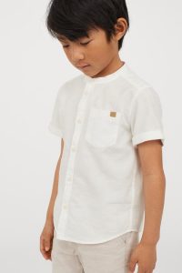 Short sleeve cotton shirt - Summer wear for kids
