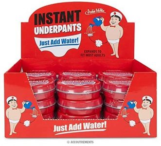 Instant underpants just add water